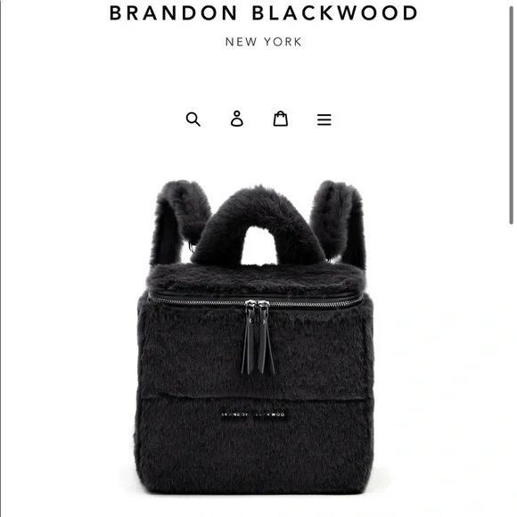 Brandon Blackwood Portmore Faux Mink Backpack NWT Nia Backpack – Brandon Blackwood New York main image 2